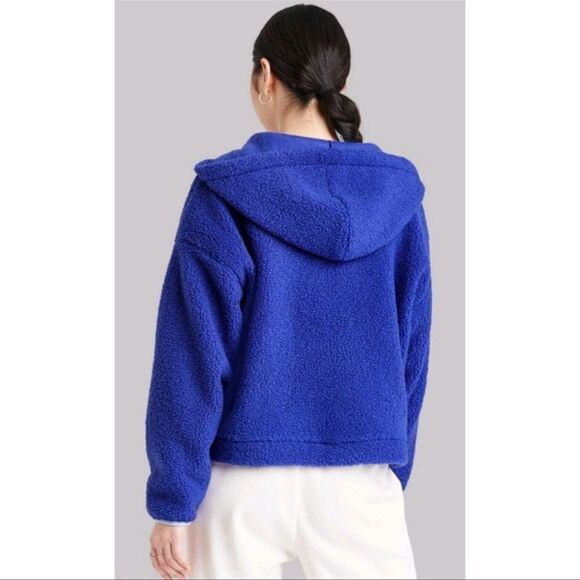 Wild Fable Women's Half-Zip Sherpa Anorak Jacket - Picture 4 of 5